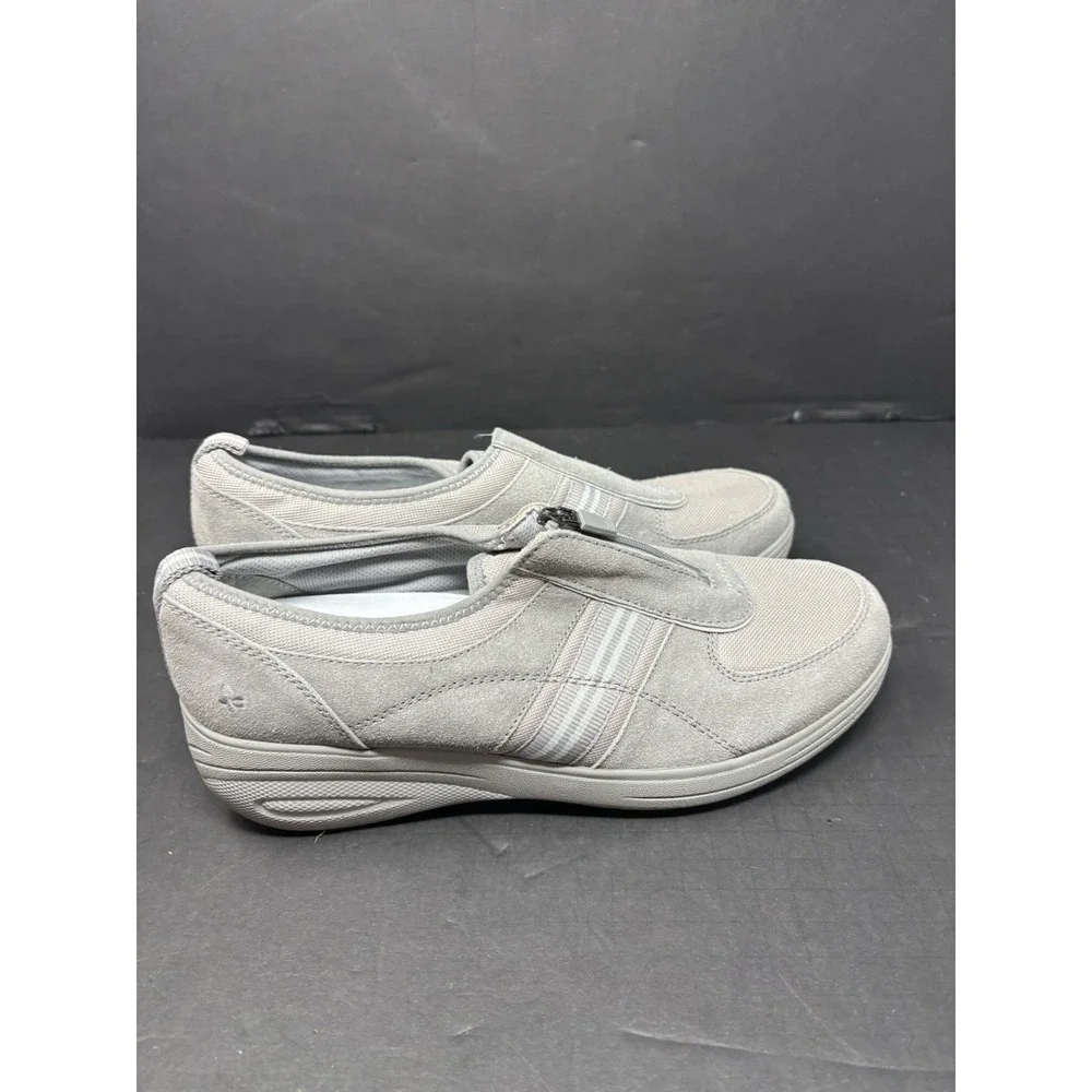 Grasshoppers Performance Platforms Get Fit Shoes Silver Gray‎ Zip Close Size 11M
